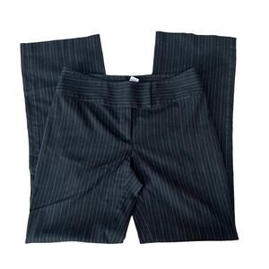 Cabi Black Gray Kelsey Pinstripe Dress Pants Trousers 6